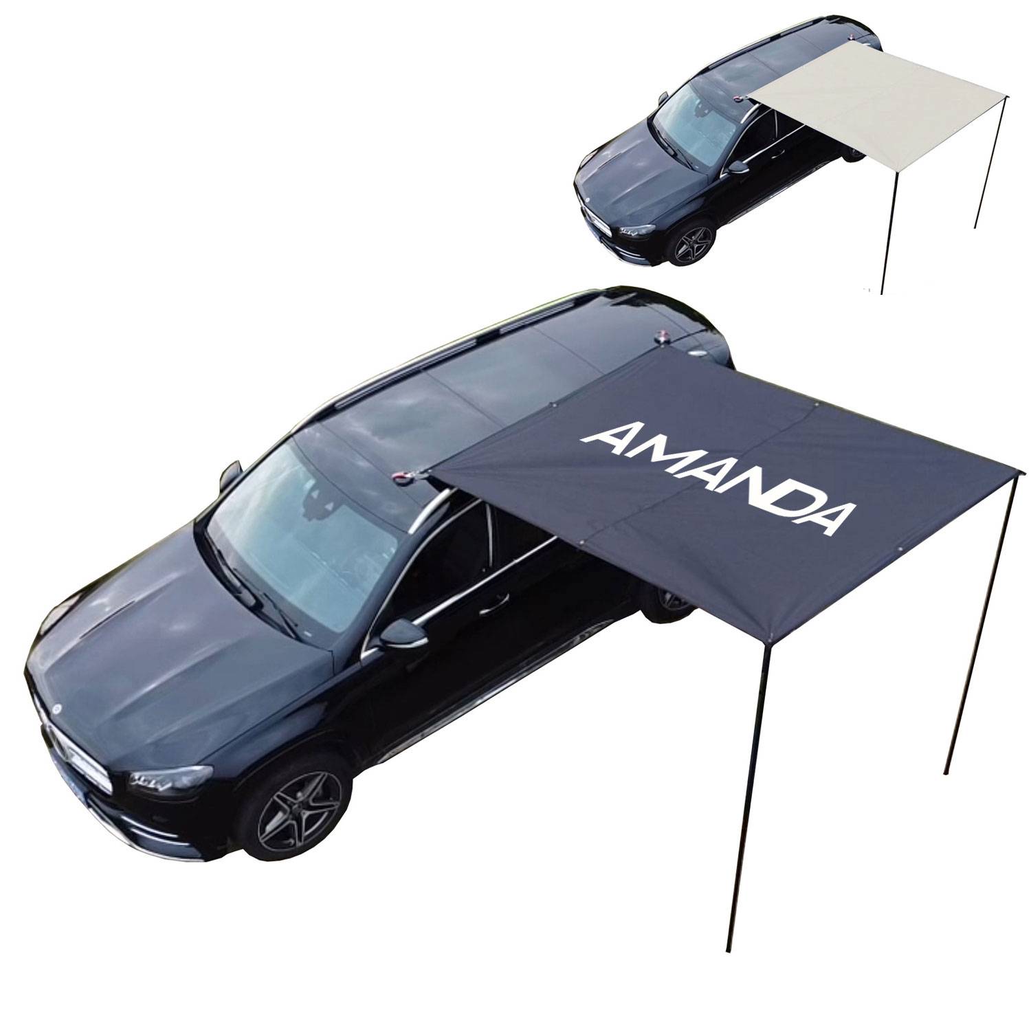 118'' Waterproof Camping Tent Car Side Sunshade Awning tarp 7