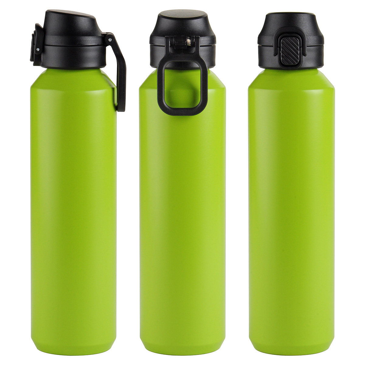 Nexus 27 oz Recycled Aluminum Bottle with Flip-Top Lid and Carabiner 36