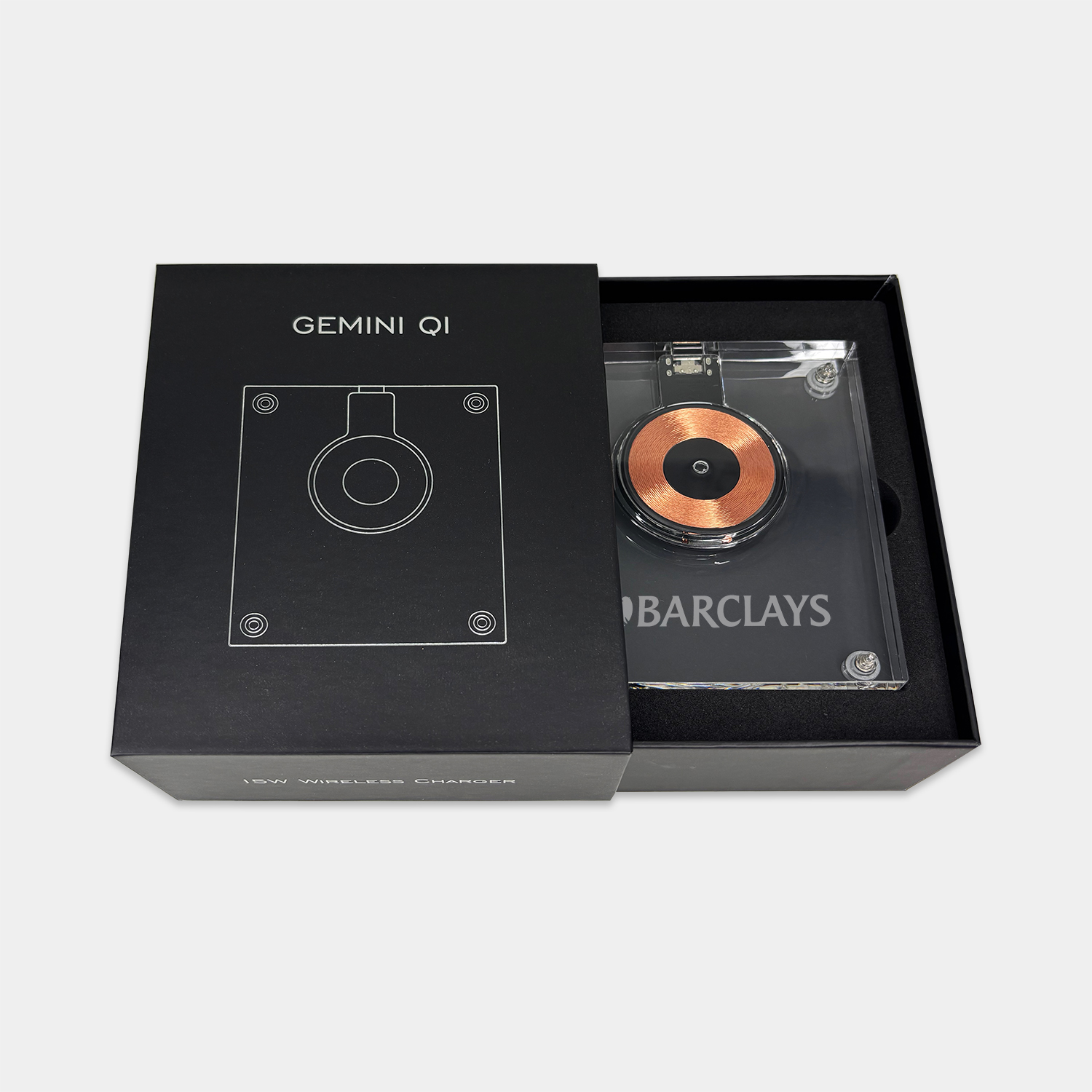 Gemini Qi 2 0 15w Acrylic Wireless Charger