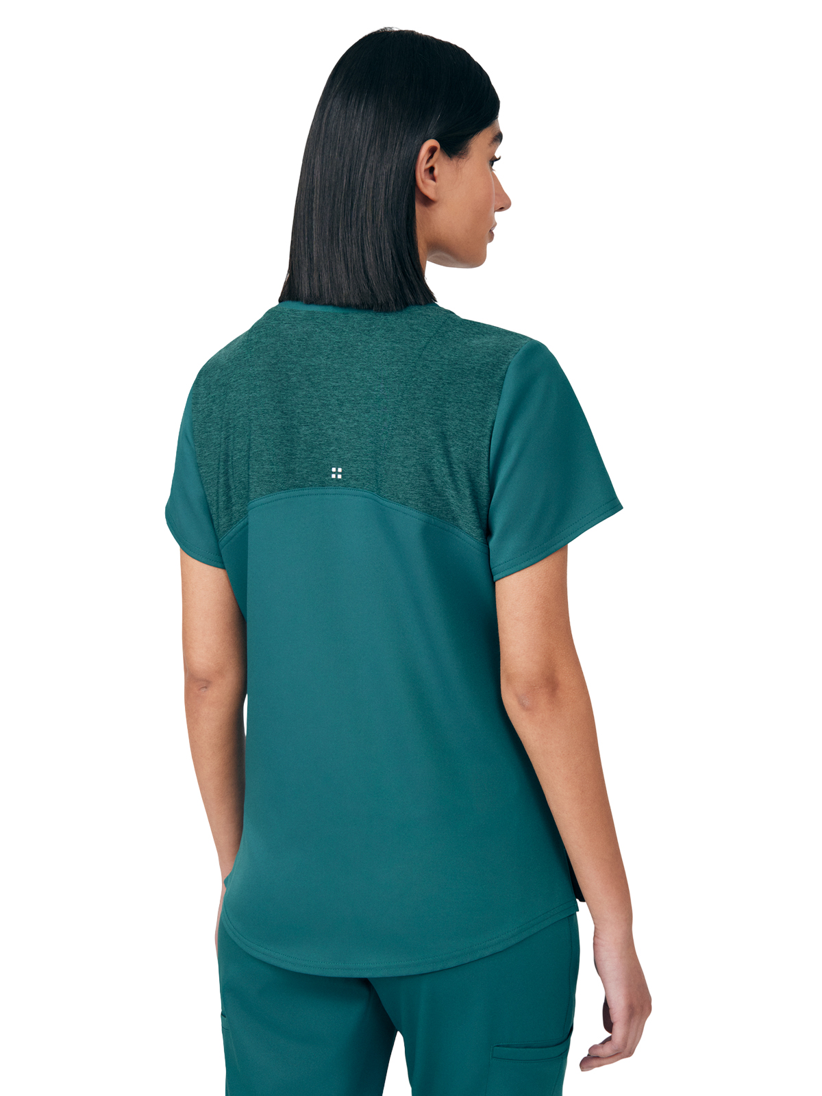 White Cross - VIBE - Women's Three-Pocket Curved V-Neckline Top 36