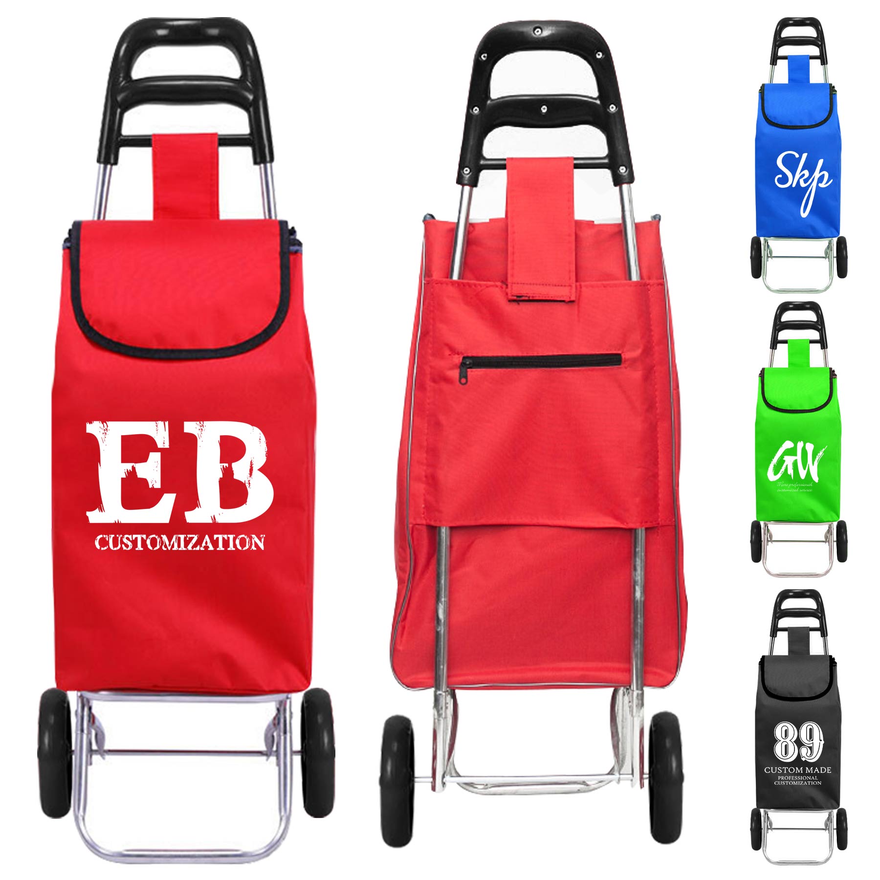 Portable Shop Mall Market Vegetable Cart Trolley 2