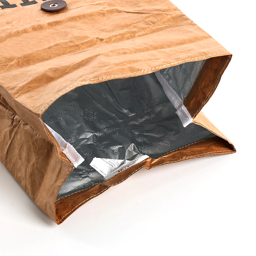 Reusable Freezable Brown Paper Lunch bag 3