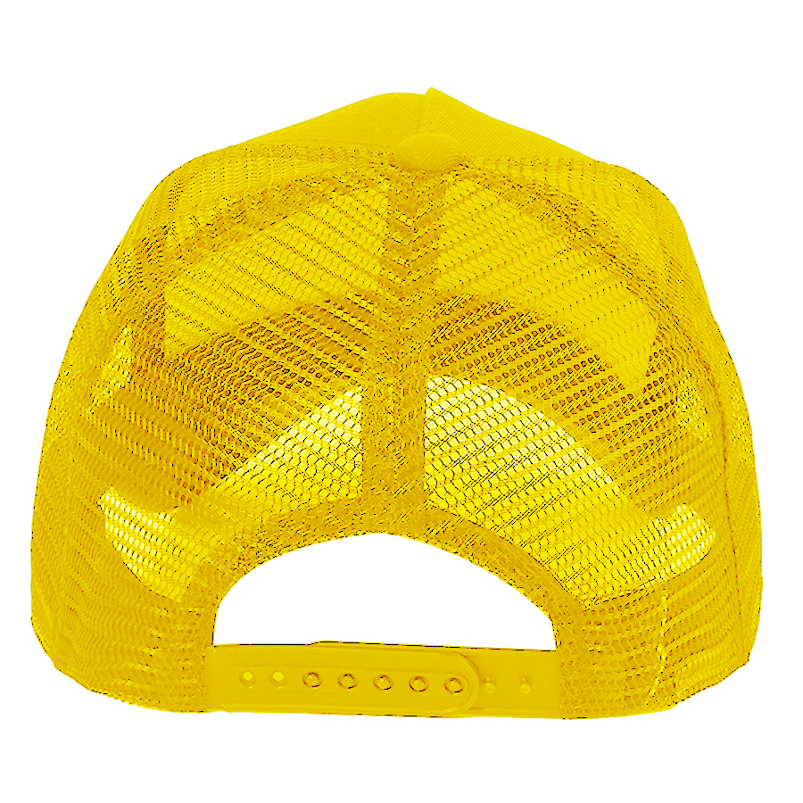 Stock Solid Color Cotton 5-Panel Trucker Cap 63