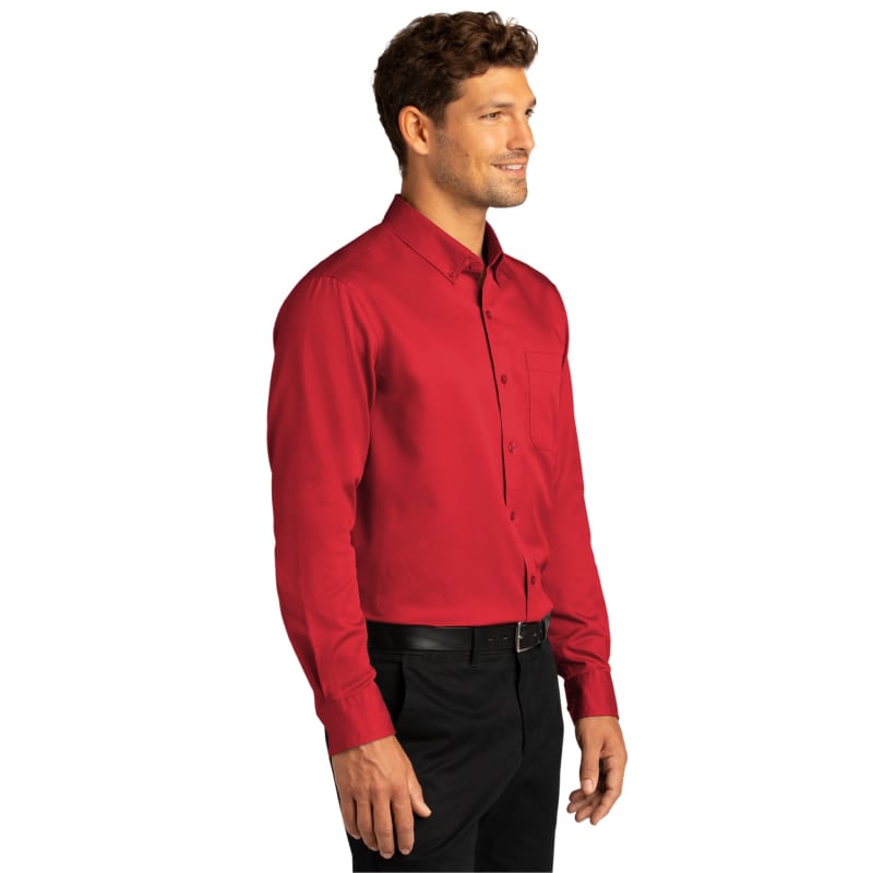 Port Authority Long Sleeve SuperPro React Twill Shirt. 14