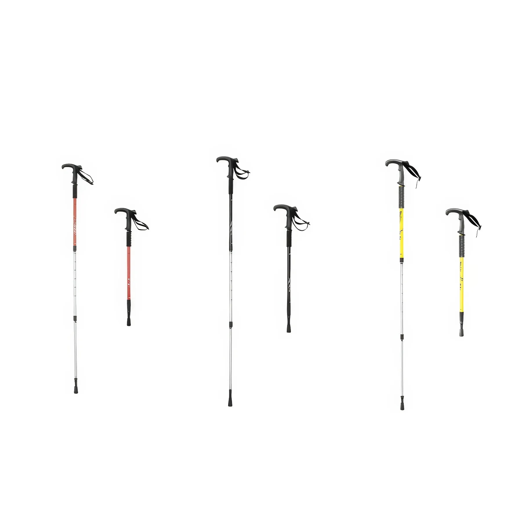 Outdoor Folding T Shape Handle Trekking Pole 6