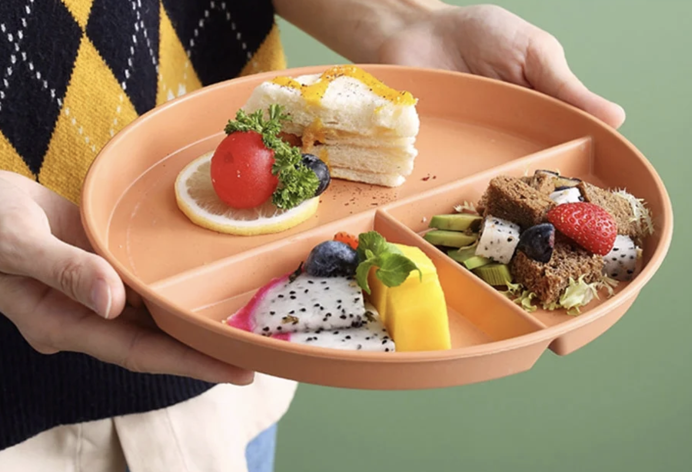 Wheat Straw Grid Tray 1