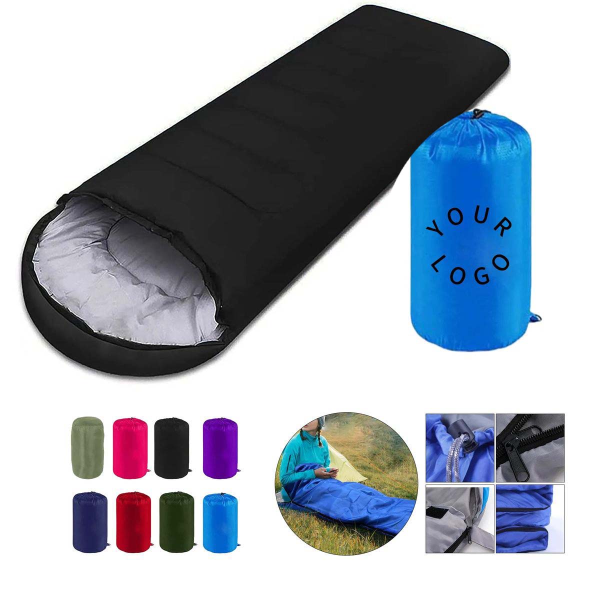 Polyester Sleeping Bag for Adults Camping 2