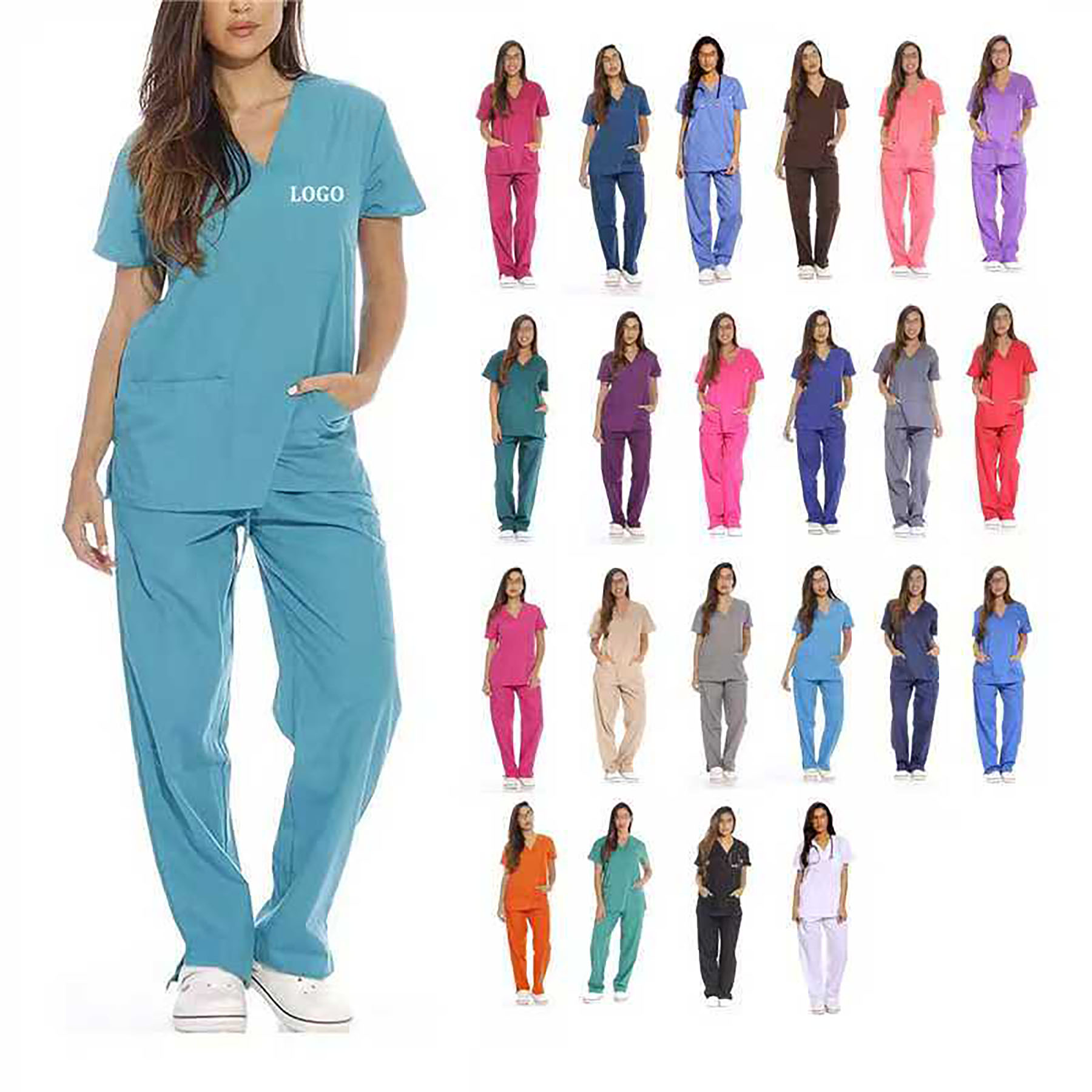 Women's Medical Scrubs Set 16