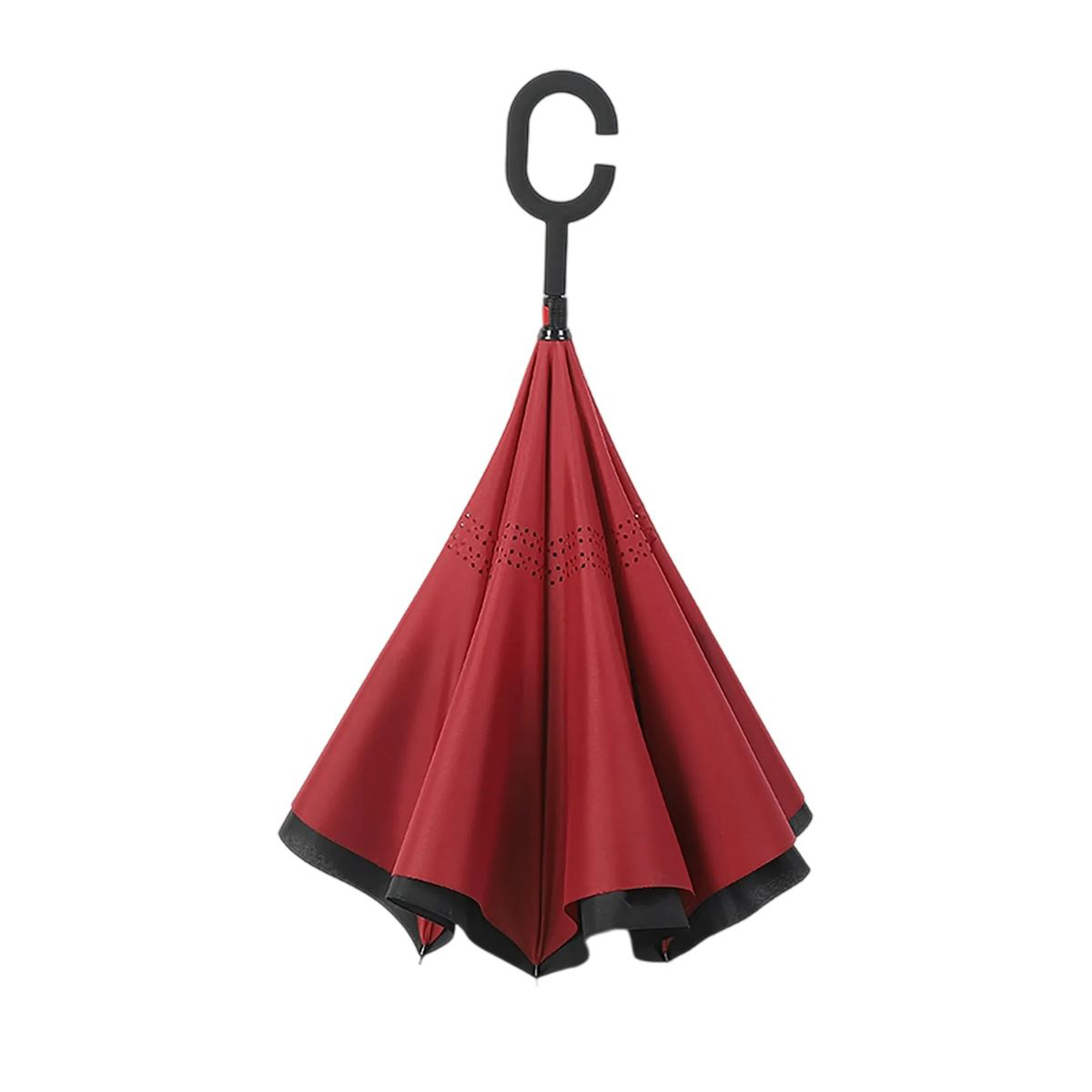 Durable Pongee Inversion Umbrella with Fiberglass Frame 10