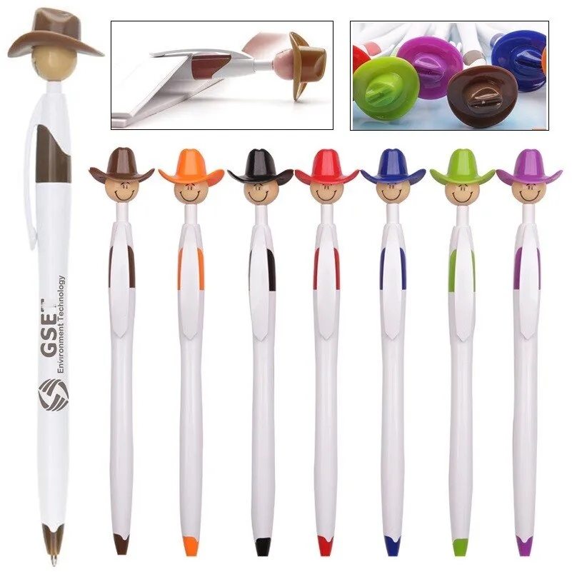 Cowboy Hat Smiley Ballpoint Pens 2