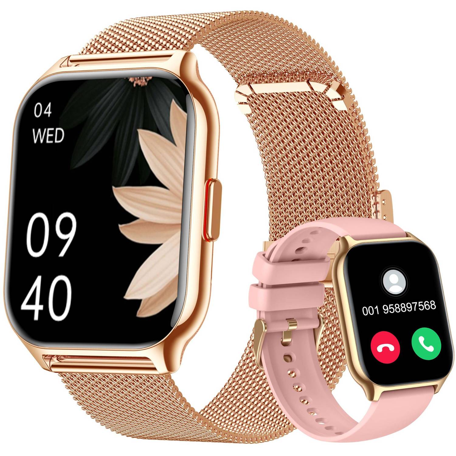 HD Screen Heart Rate Tracker Waterproof Sport Smartwatch 7