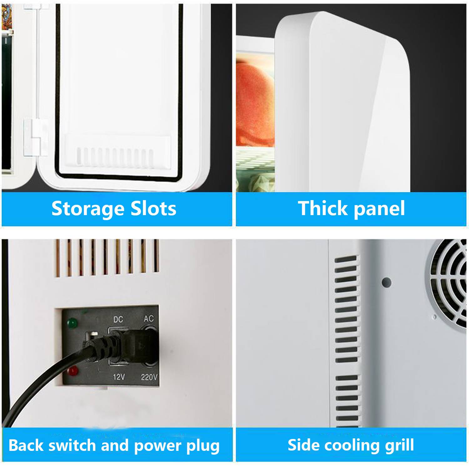 8/16L Mini Single Door Fridge for Home and Car 4