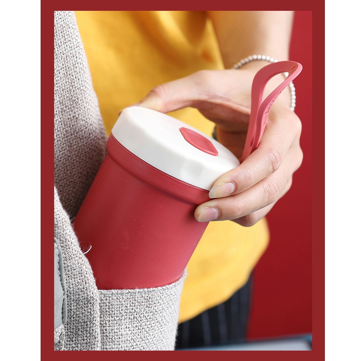 10oz Portable Cups Large Capacity Sealed Food Container 1