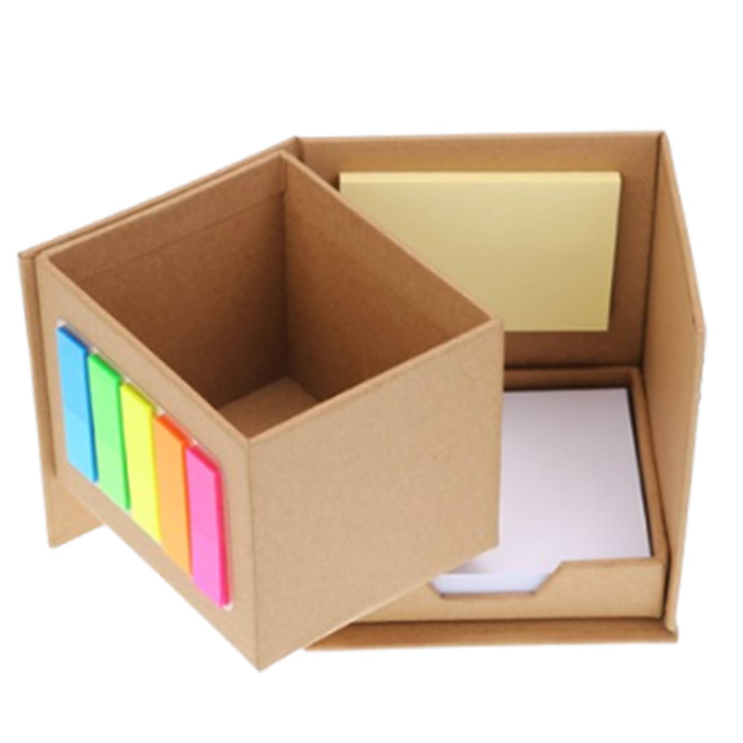 Multifunctional Folding Pen Holder Sticky Note Box 3