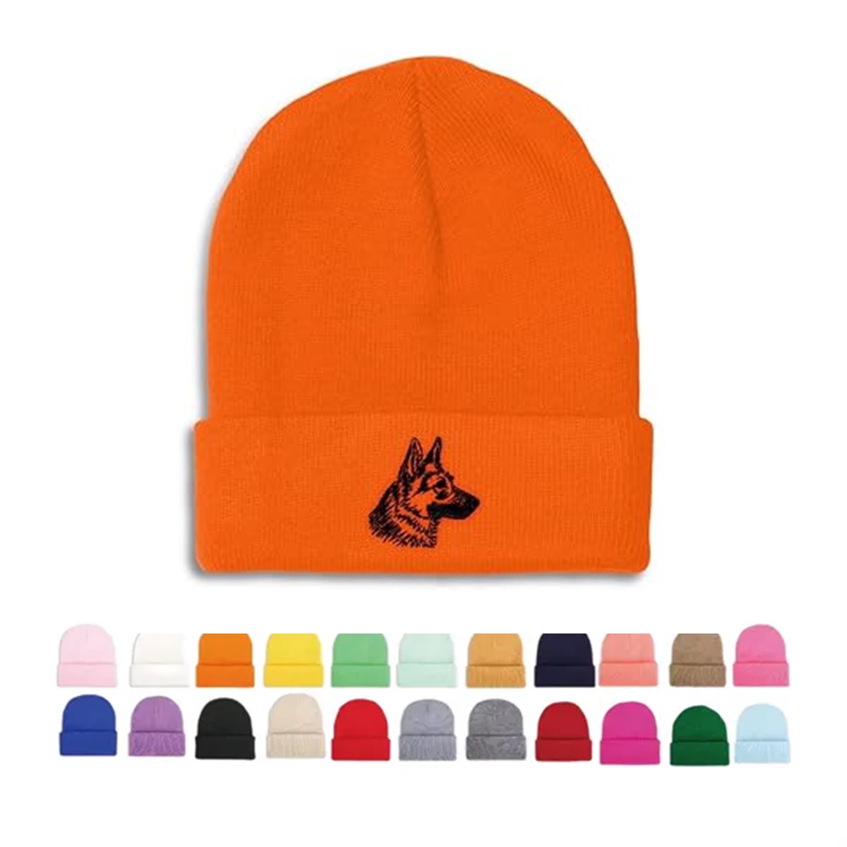 MOQ30 Unisex Adult Knit Cuffed Beanie Hat 2