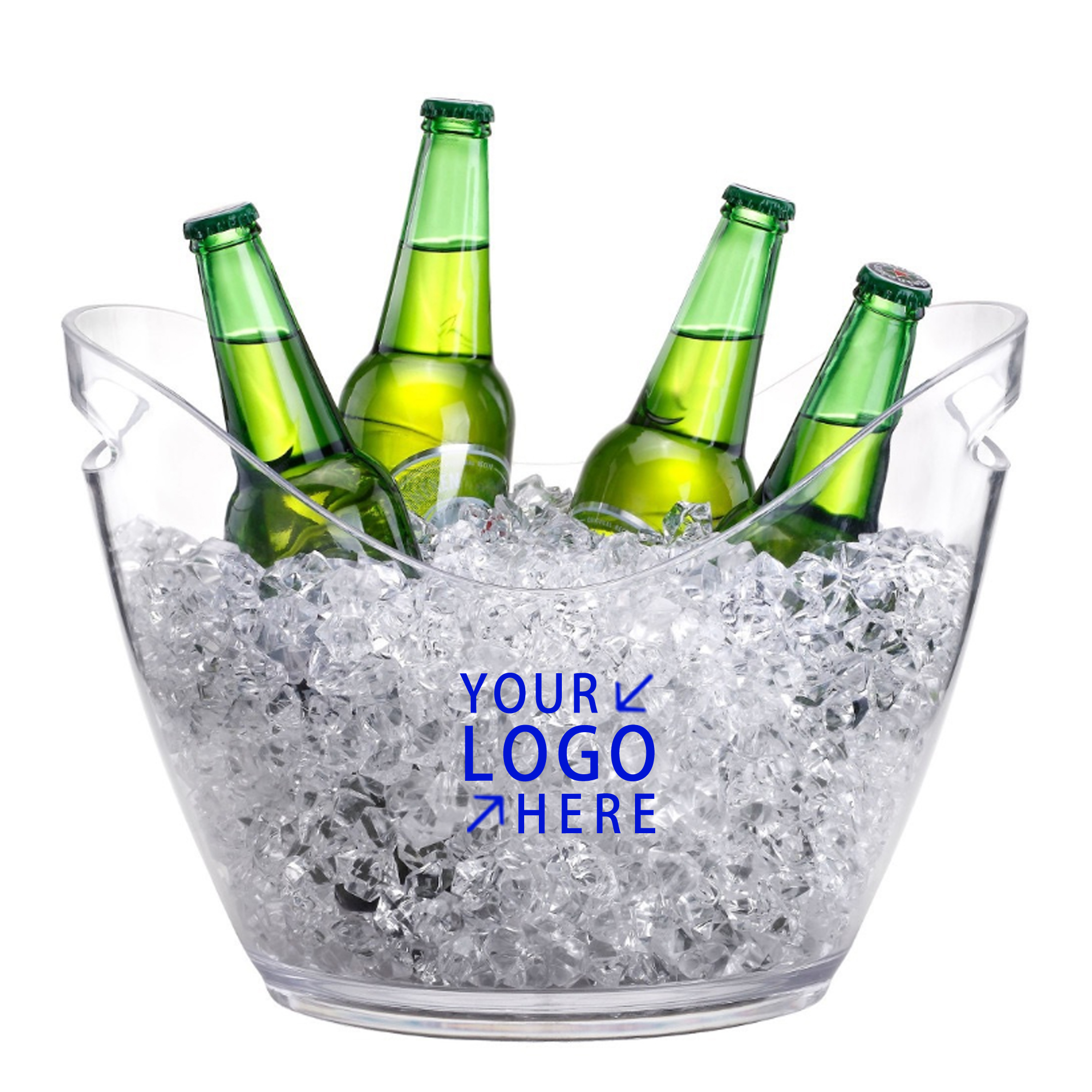 MOQ 10 Clear Cooler Ice Bucket 2