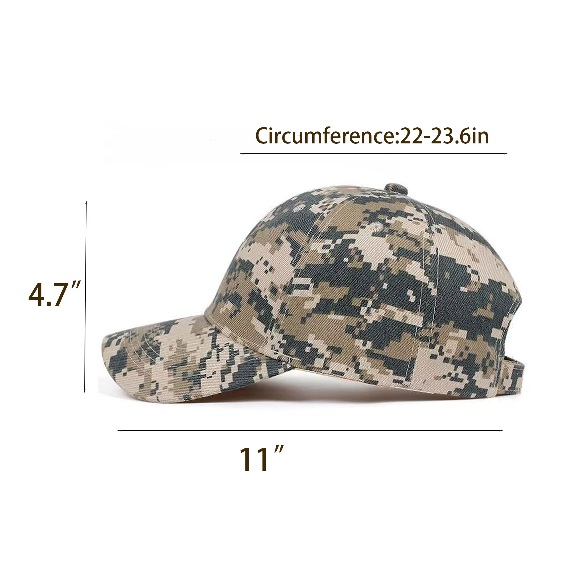 6 Panel Hunting Camo Baseball Cap 3