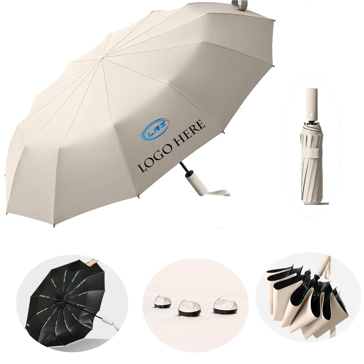 Compact Travel Windproof Automatic Umbrella 2