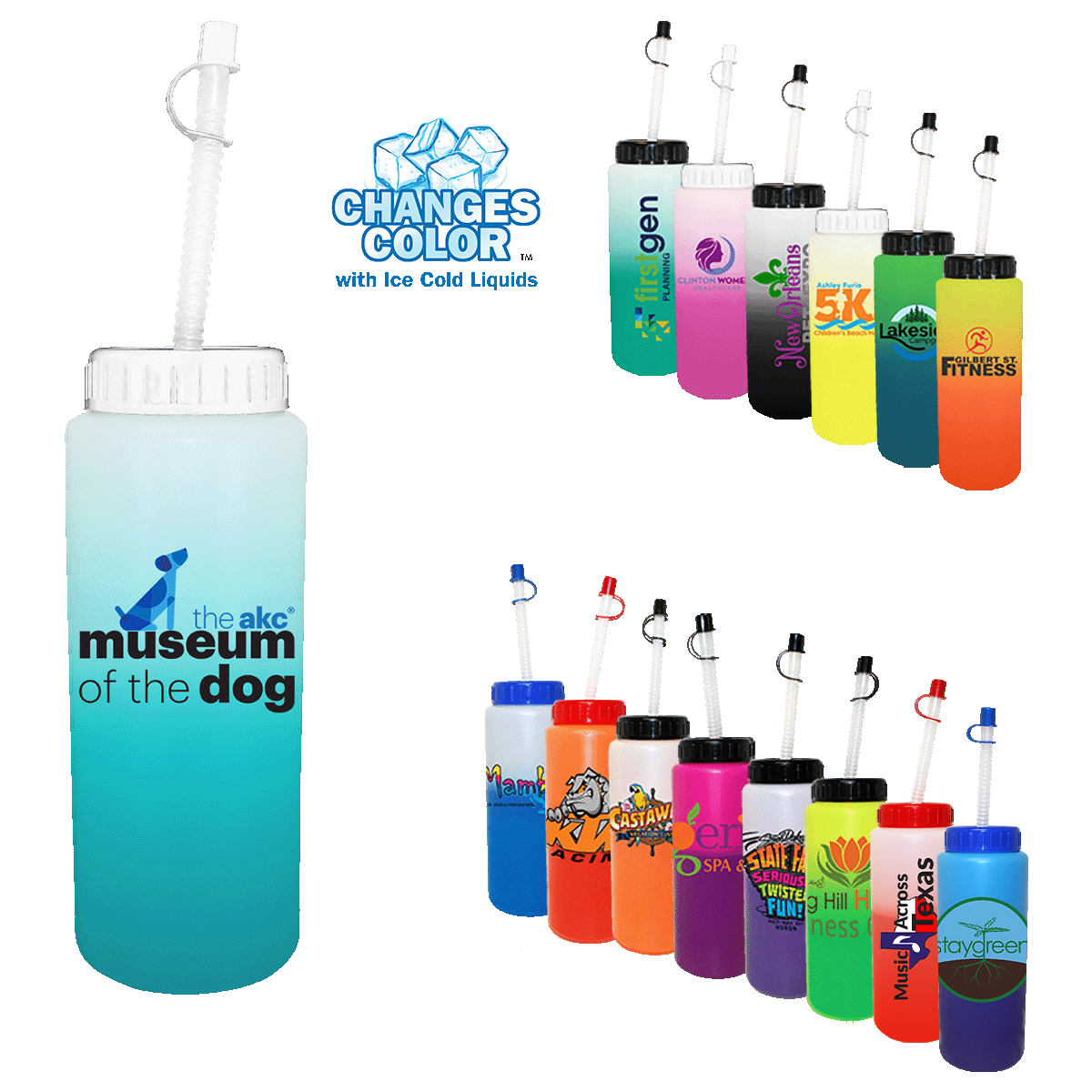 Mood™ 32 oz. Sports Bottle with Flexible Straw 4