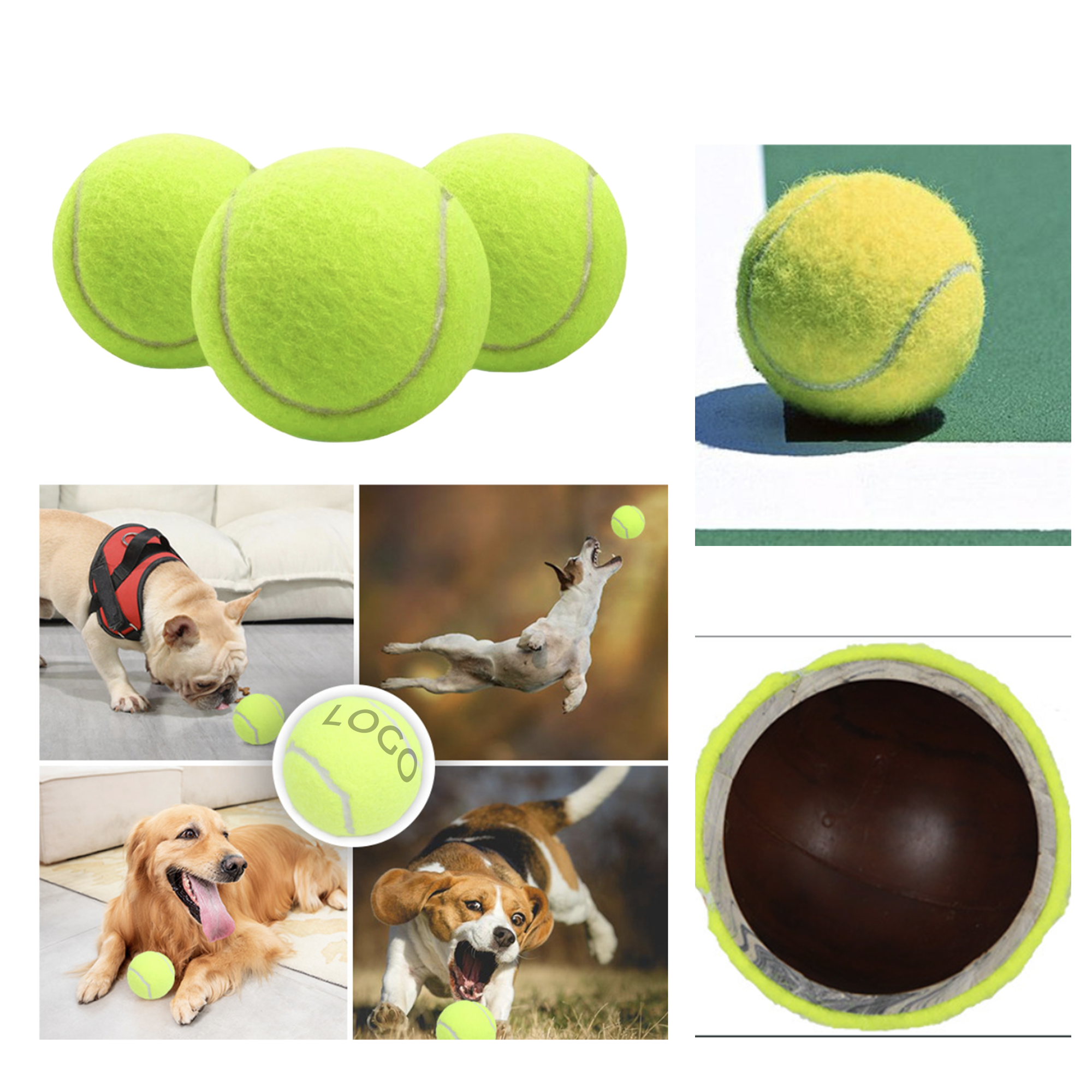 MOQ 10 PCS Fun Pet Tennis Ball 2