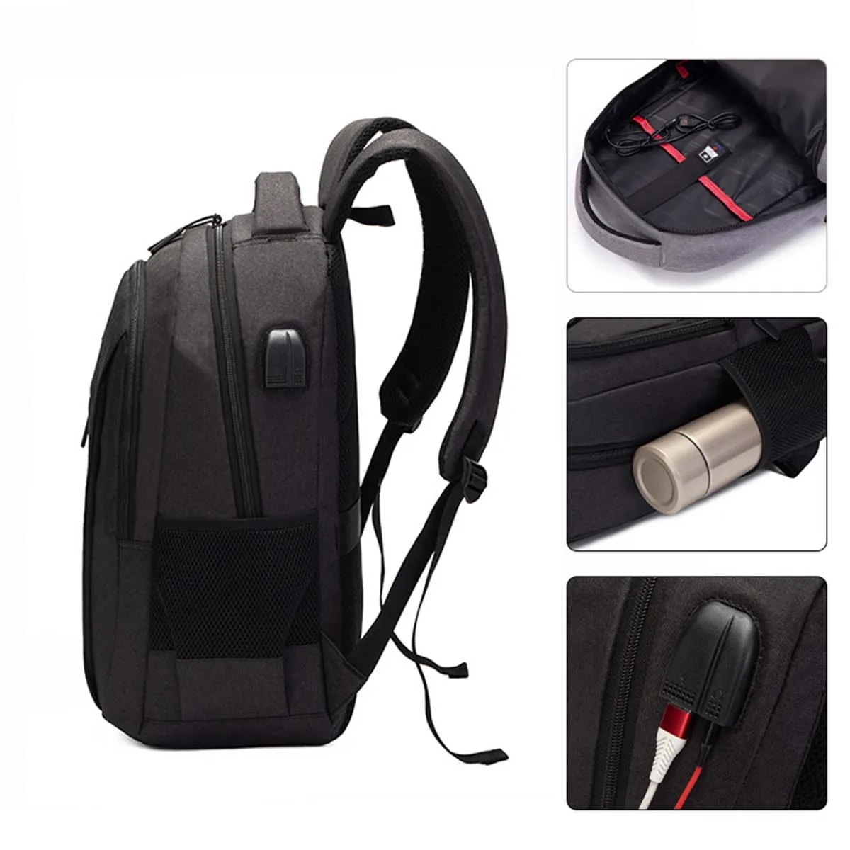 Large Capacity Travel Durable Waterproof Computer Backpack 8