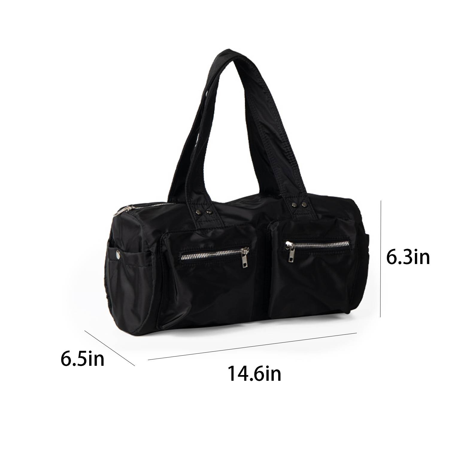 Nylon Duffel Bag Large Capacity Simple Work Style 5