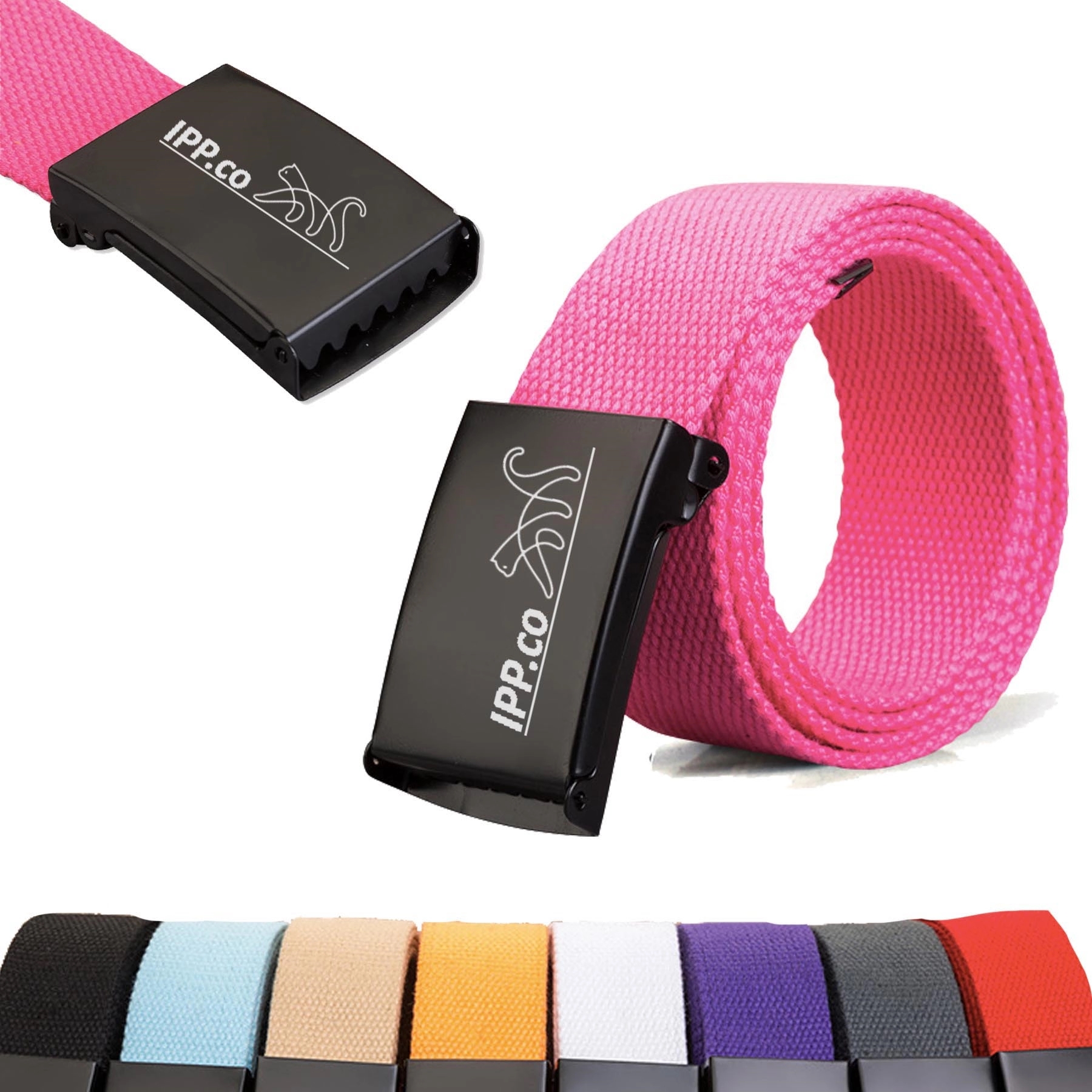 Fashion Nylon Youth Sports Belt - Metal Buckle 2