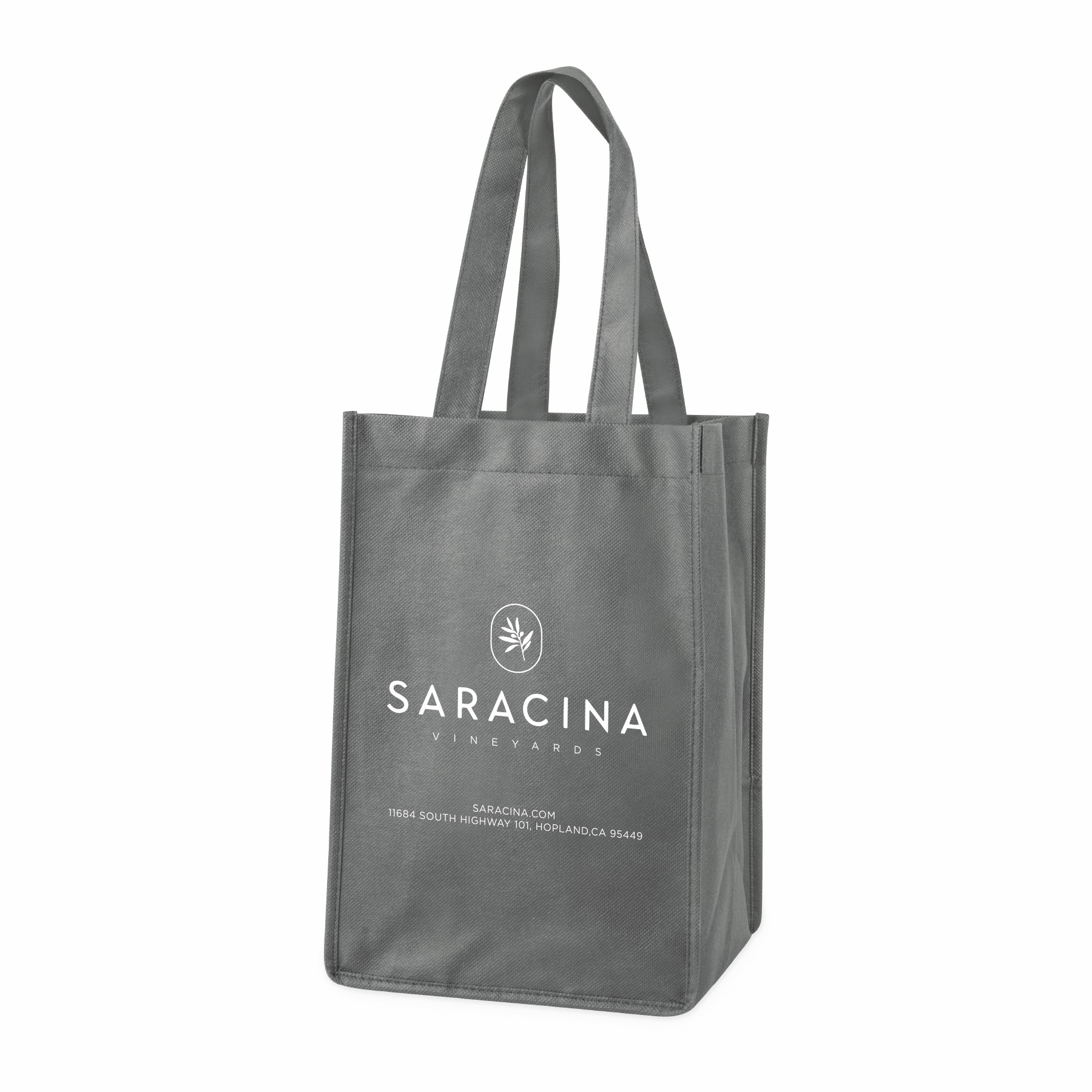 True® 4 Bottle Non-Woven Wine Tote 21