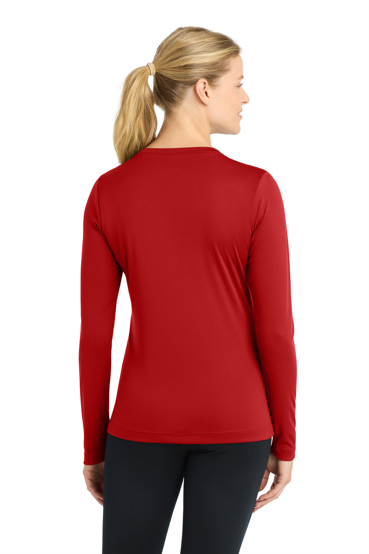 Sport-Tek Women's Long Sleeve PosiCharge Competitor V-Neck Tee. LST353LS 47