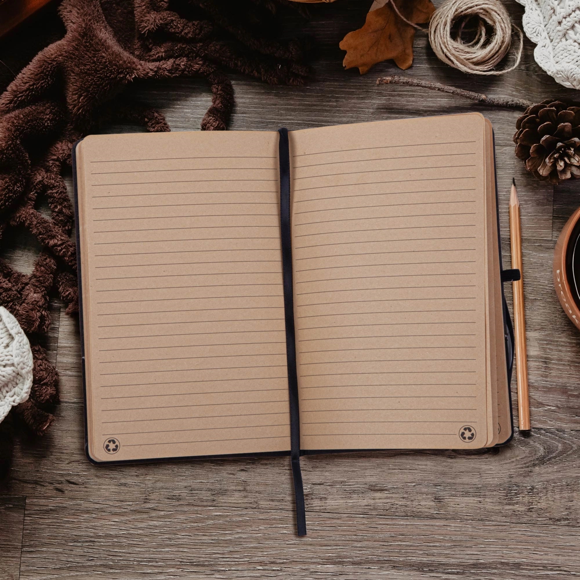 RPET Two Tone Journal with Recycled Kraft Paper 3