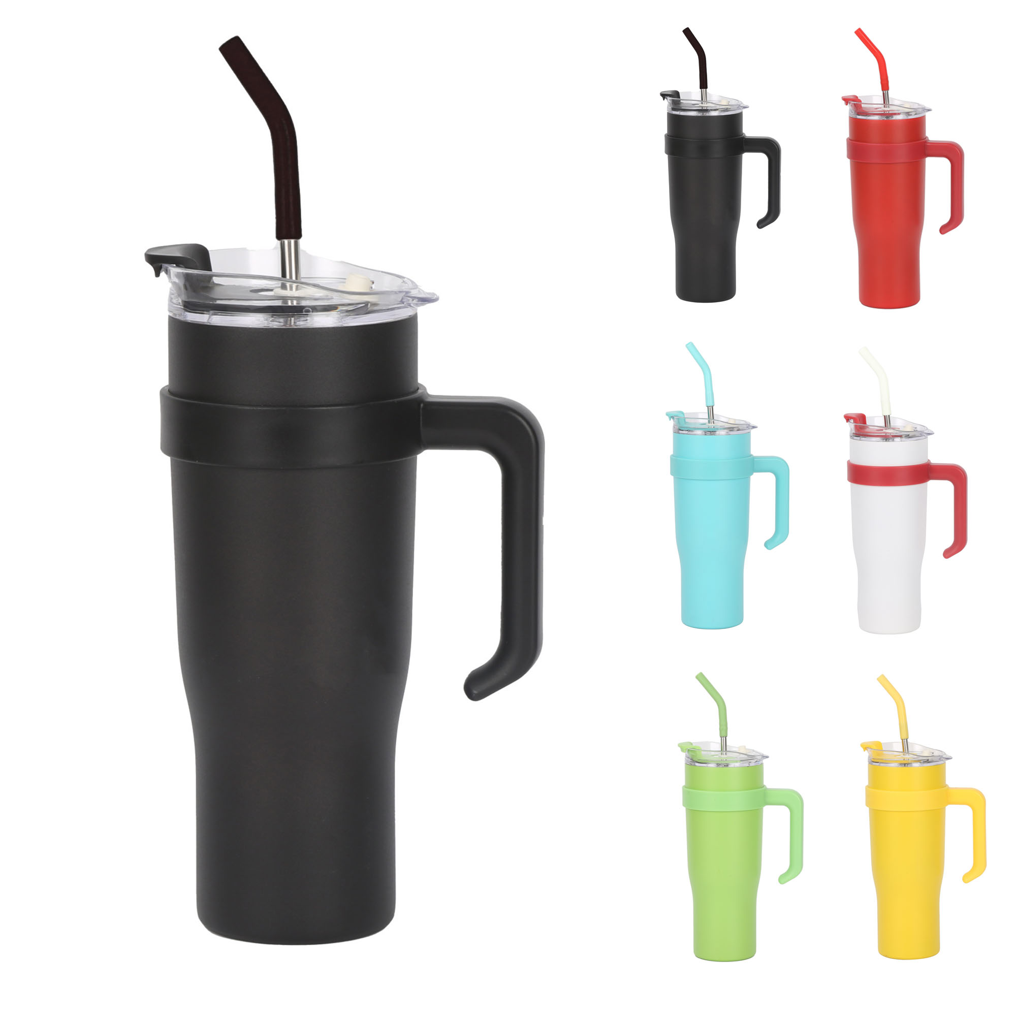 30oz &40oz 304 Stainless Steel Vacuum Insulated Tumbler with Straw 3