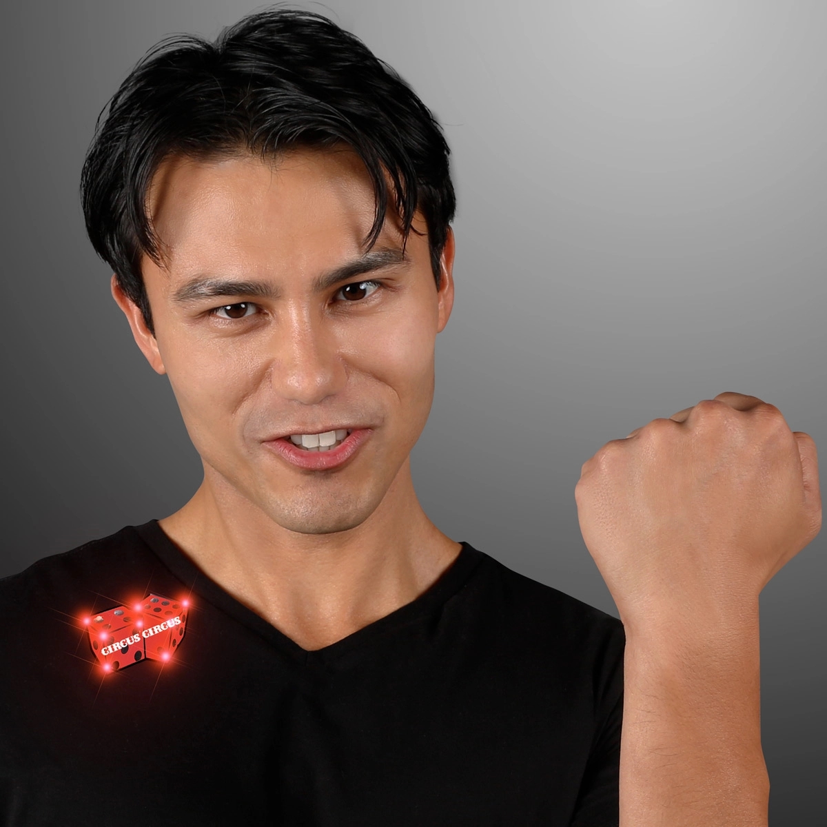 Flashing Dice LED Pin Blinkies 2