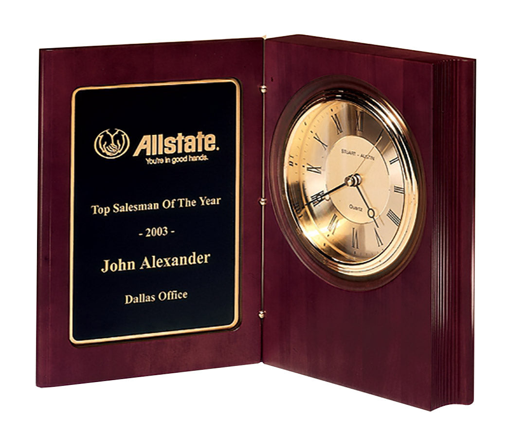Rosewood Book Clock 1