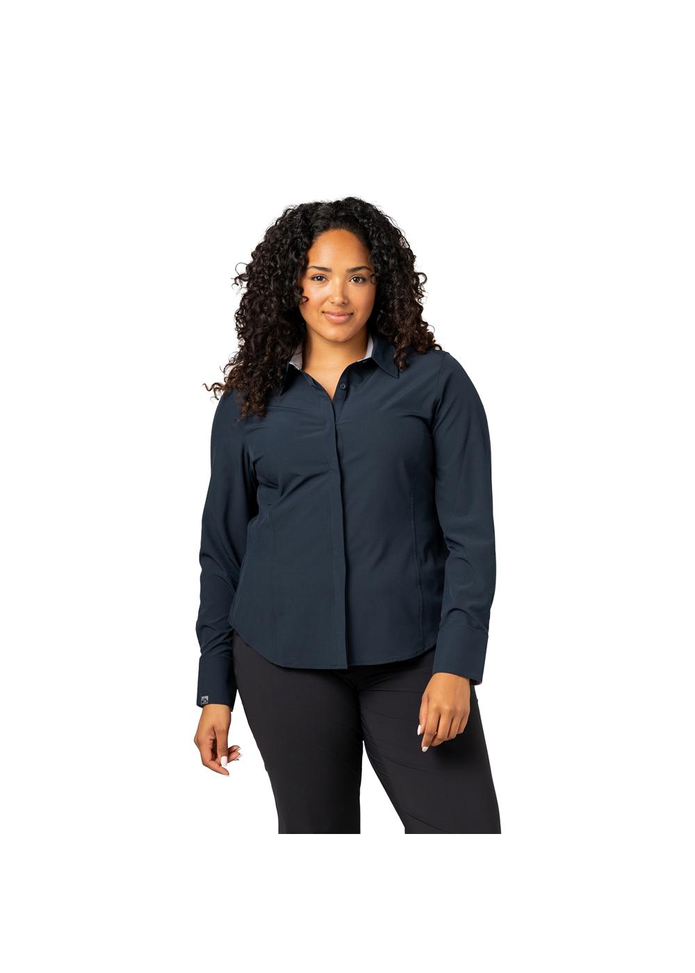 Storm Creek Women's Executive 4-Way Stretch Solid Button Up