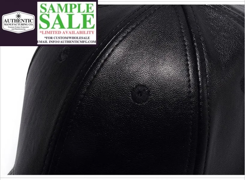 Factory Sample PU Leather Dad Hat for Men 2