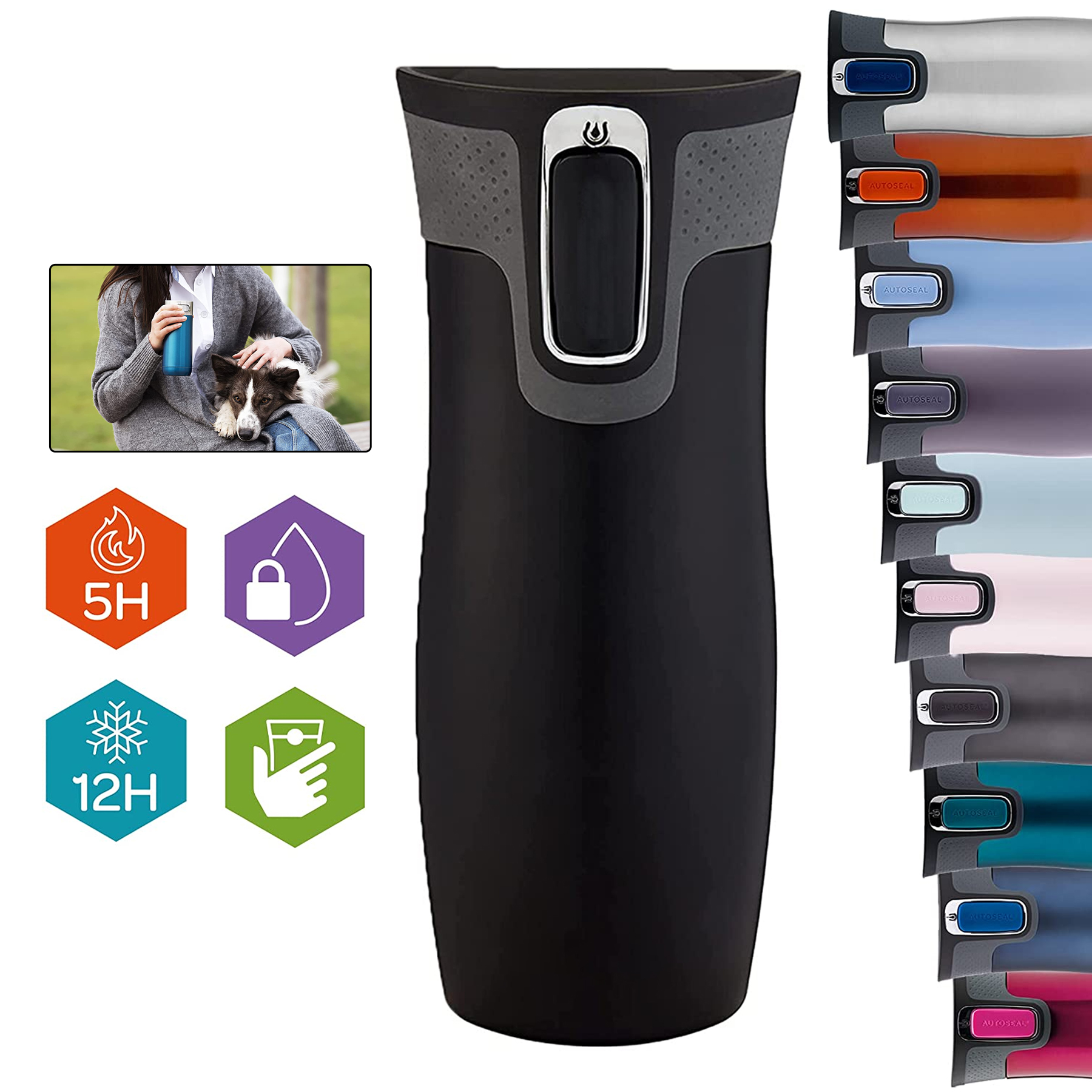 Stainless Steel Insulated Travel Mug 2
