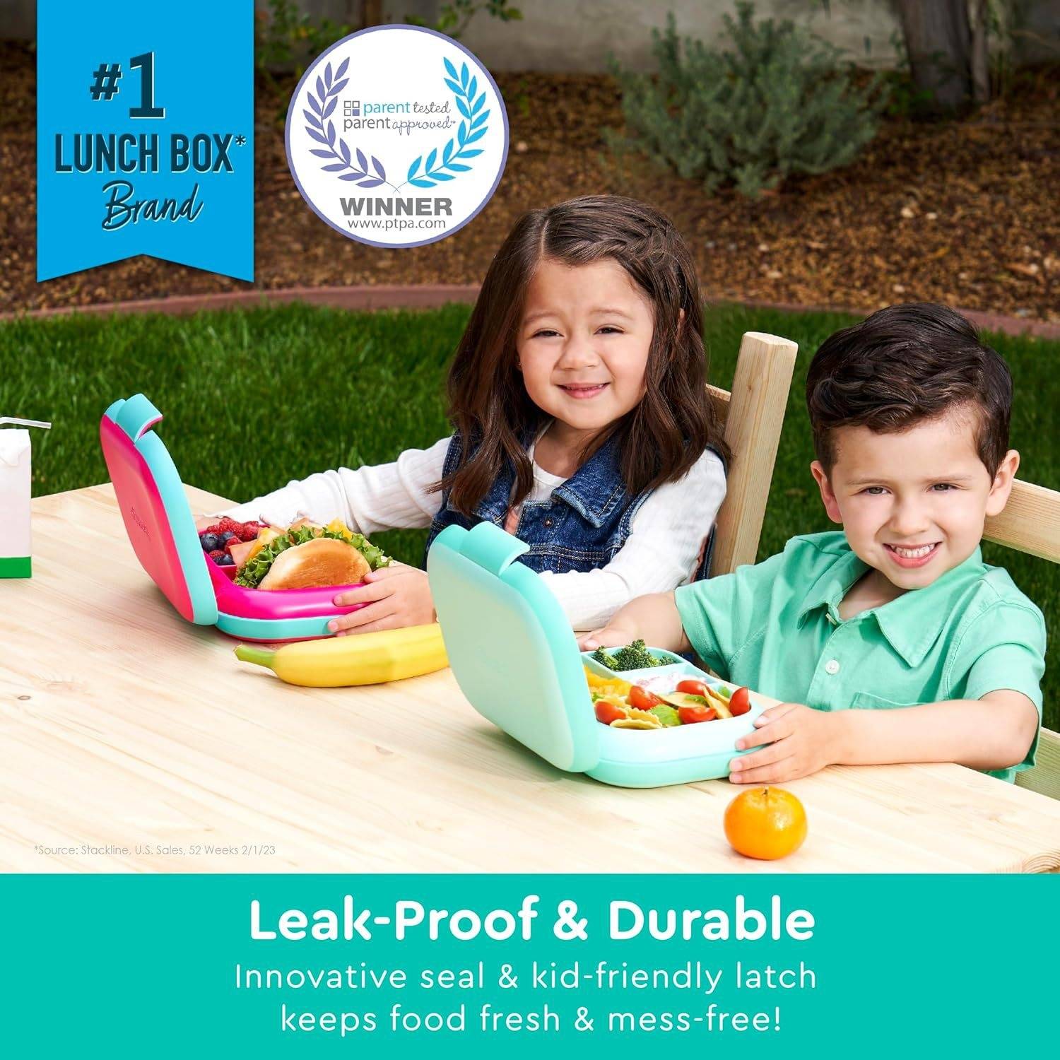 Leakproof Lunch Box w/ Ice Pack Compartments 5