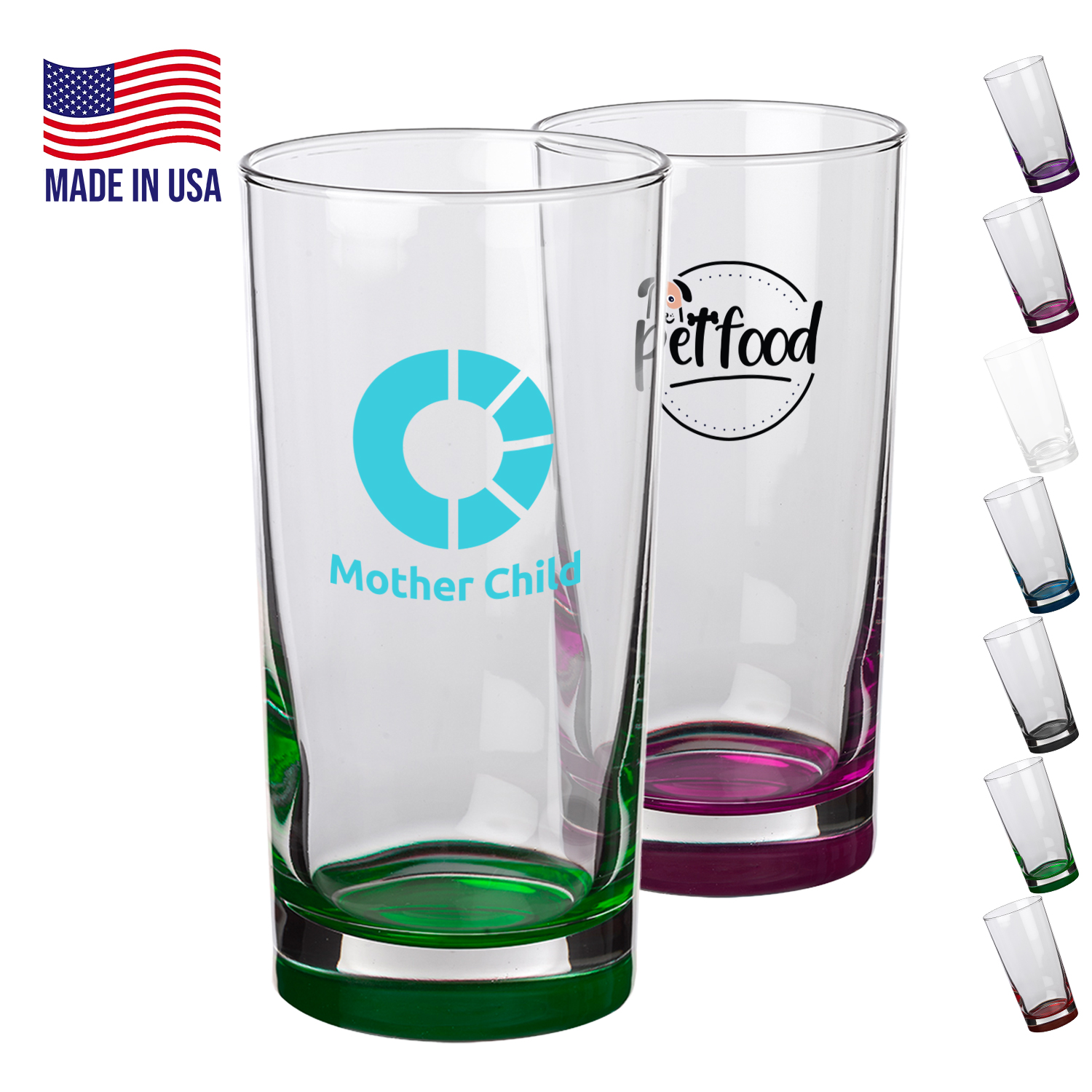 12.5 oz. USA Made Libbey Tall Custom Imprinted Glass 3