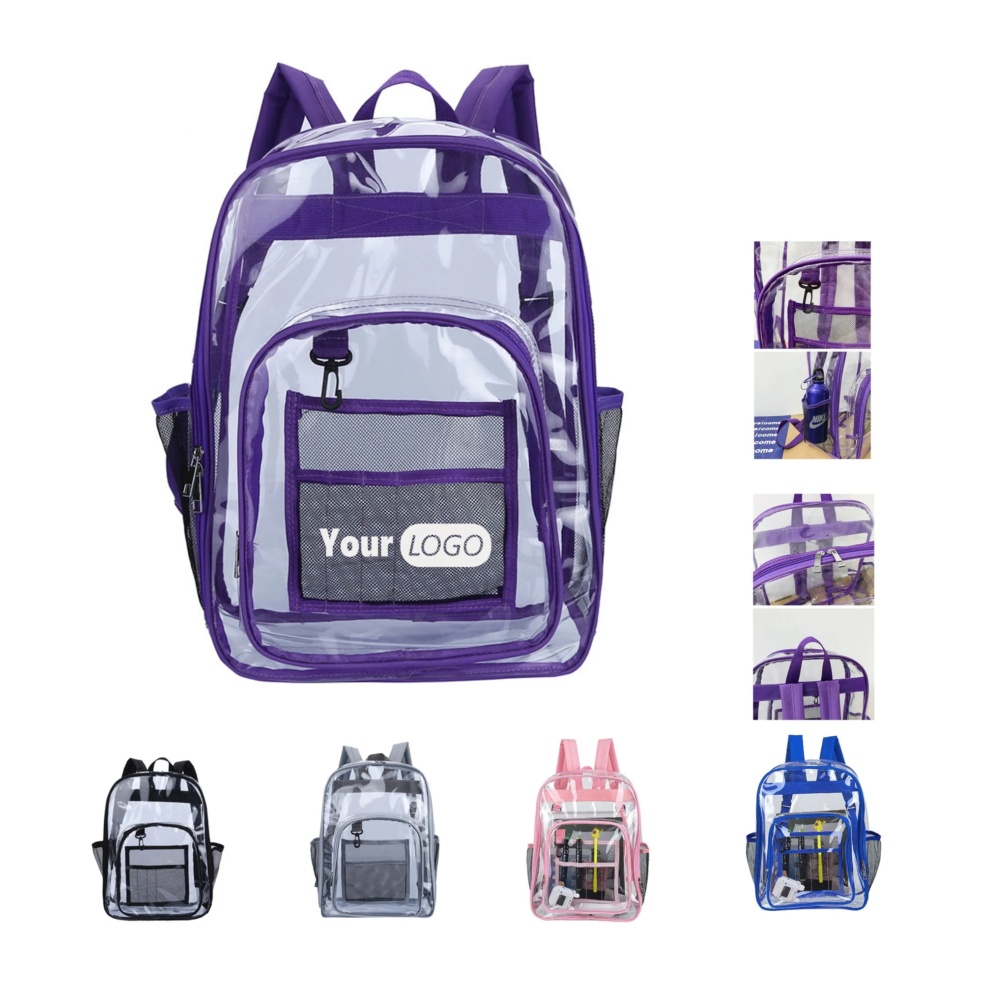 Heavy Duty PVC Clear Backpack 3