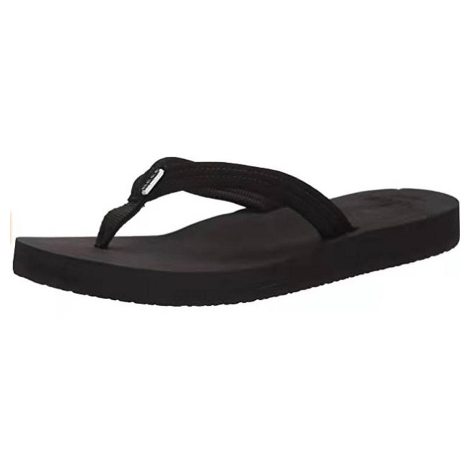 Thick-soled Round Toe-clamping Beach Slippers 4