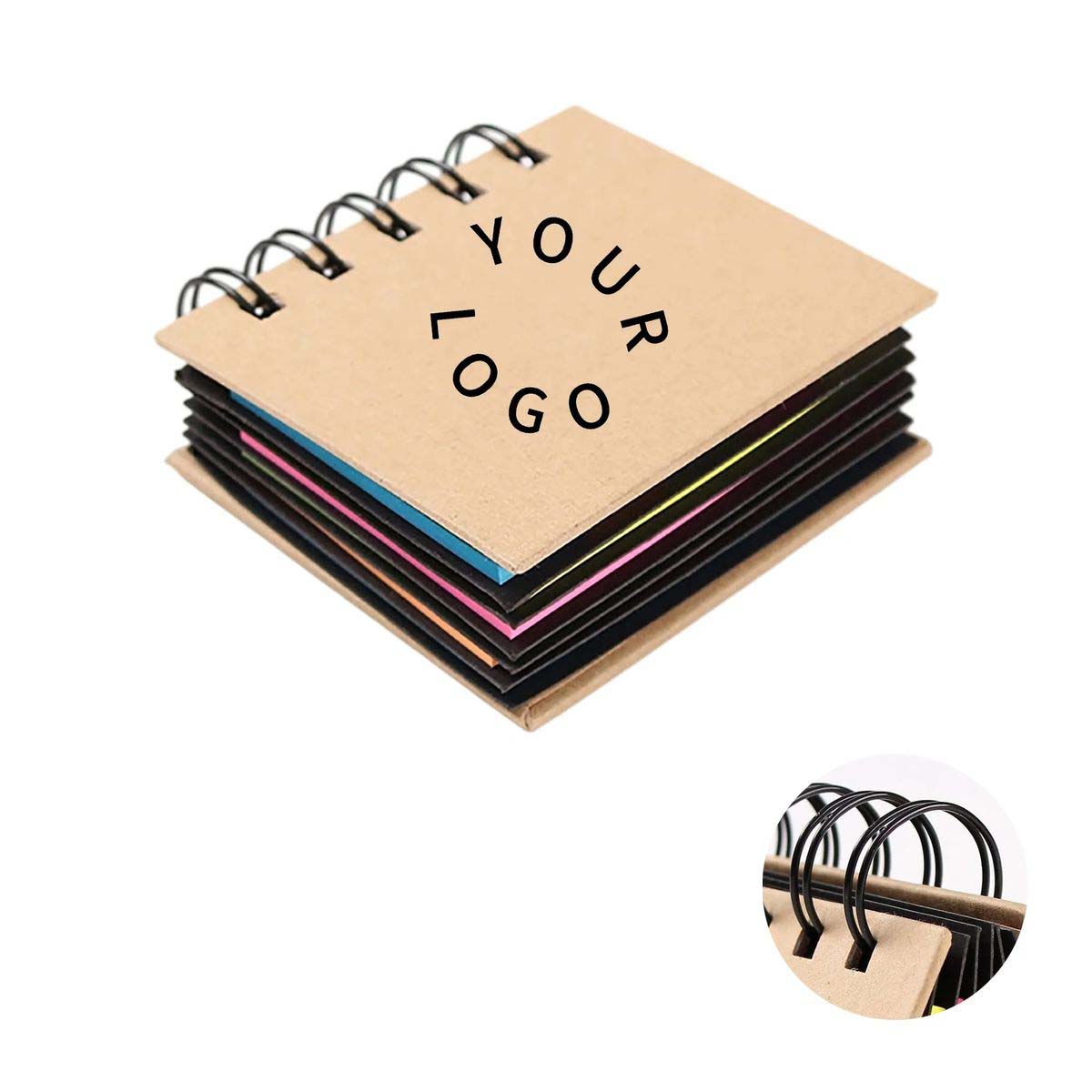 Eco Kraft Paper Notebook with Sticky Tabs 2