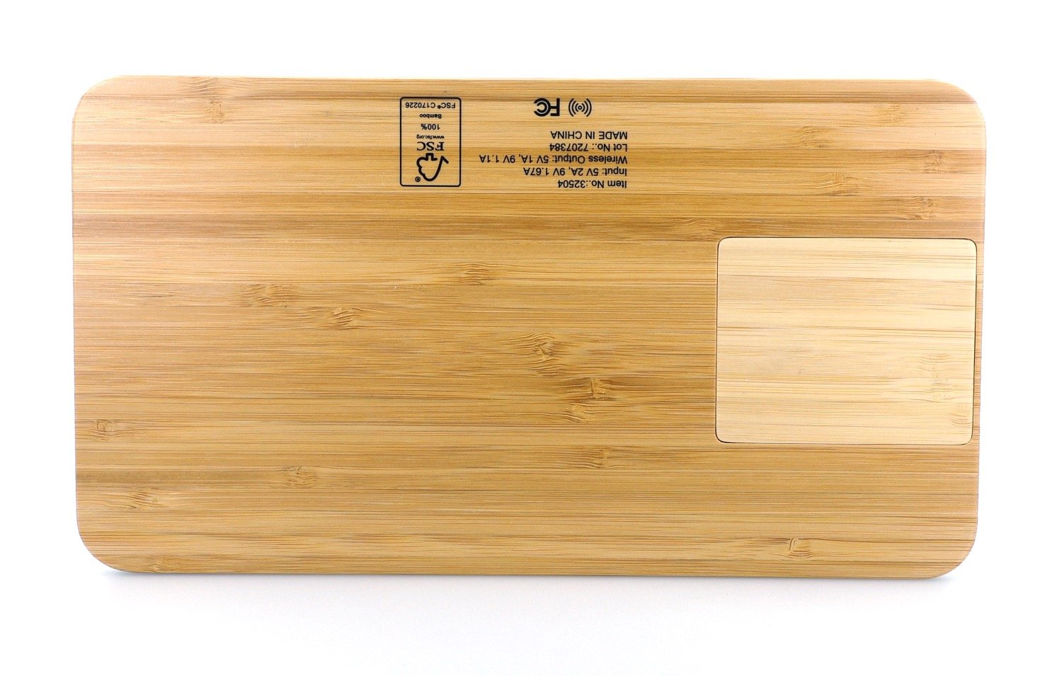 Bamboo 10W Wireless Charging Base with Dry Erase Board 2