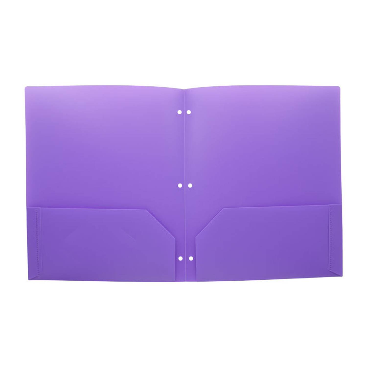 Letter Size Plastic 2-Pocket File Folder 7