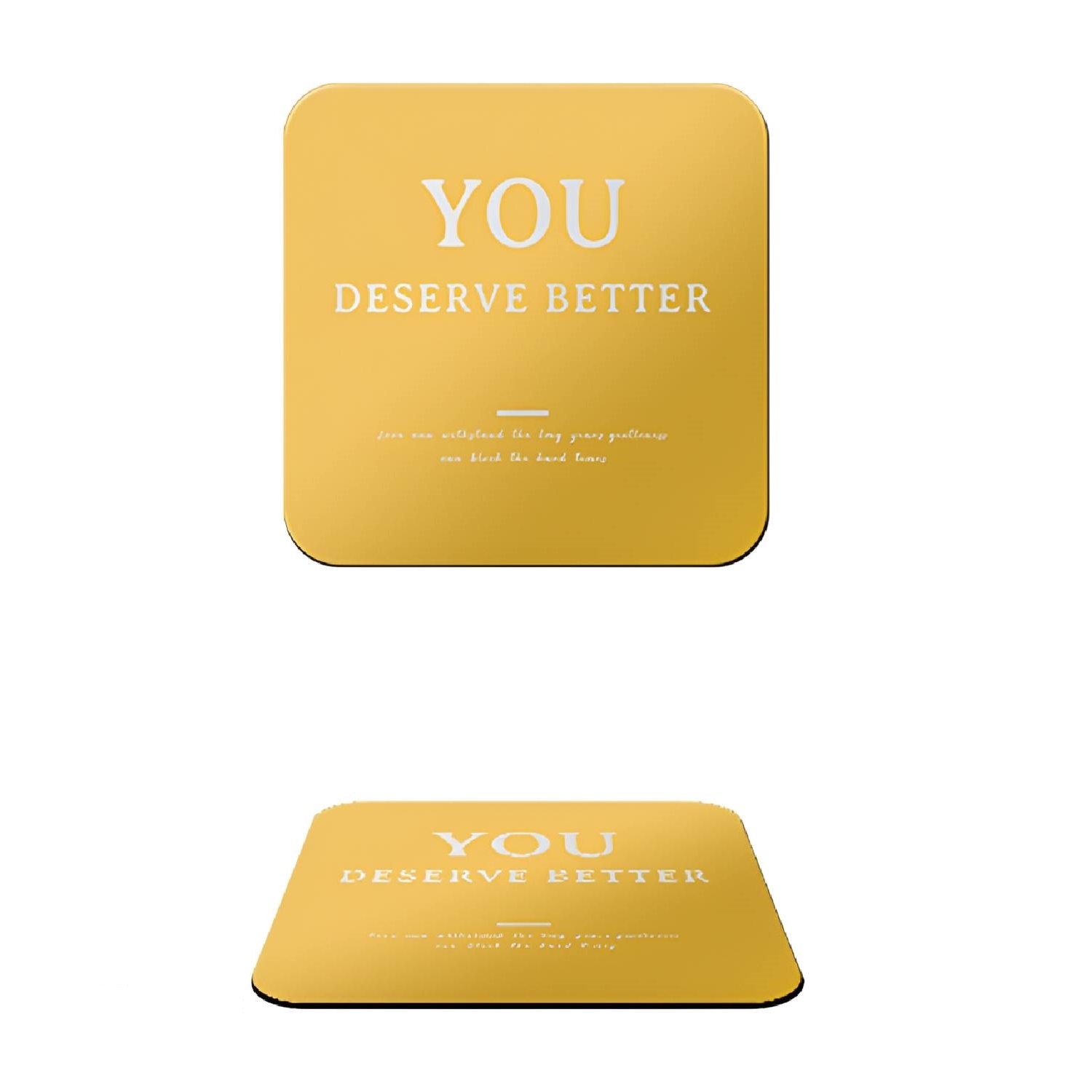 Gold Stainless Steel with EVA Base Coaster 3