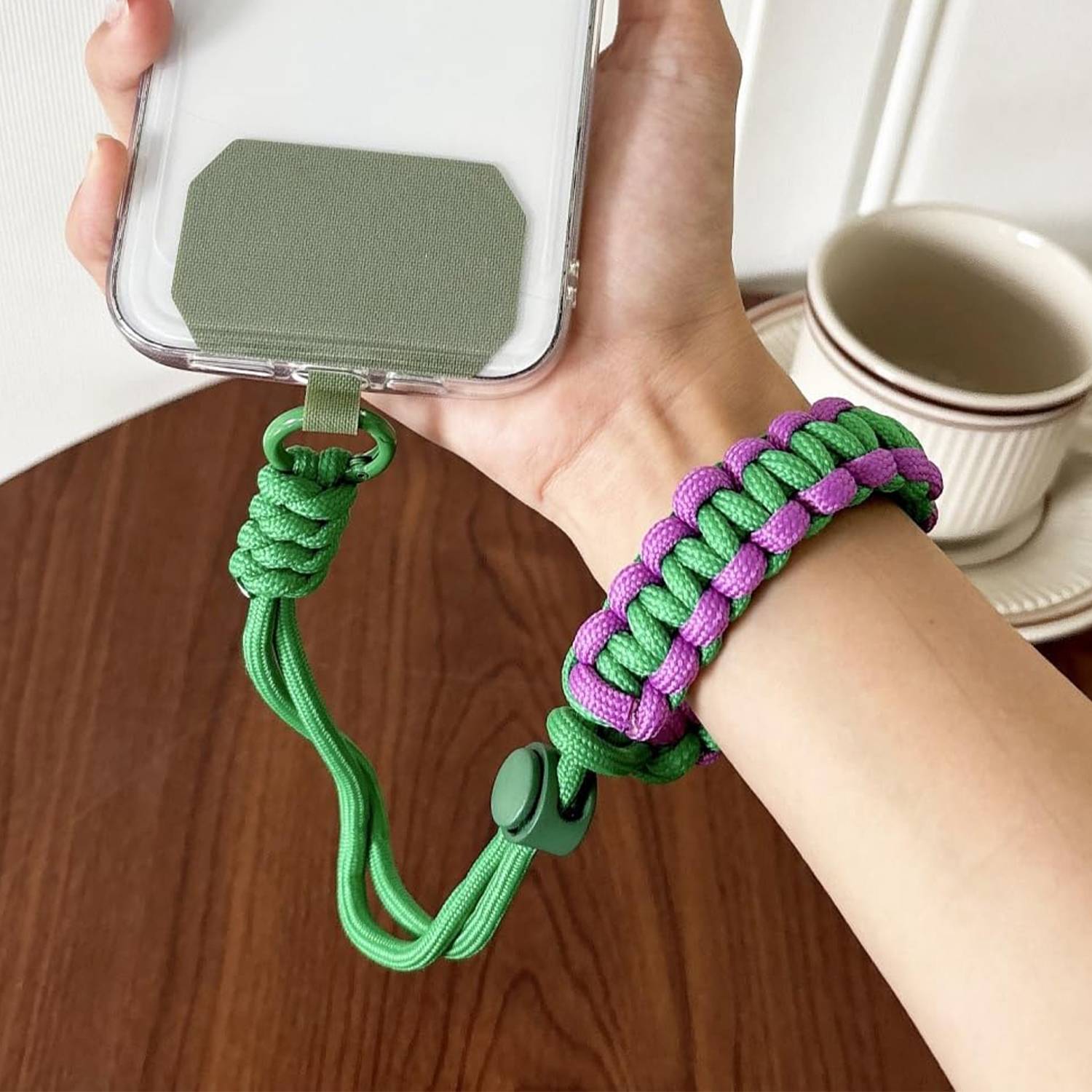 Phone Adjustable Lanyard Braided Wrist Strap 4
