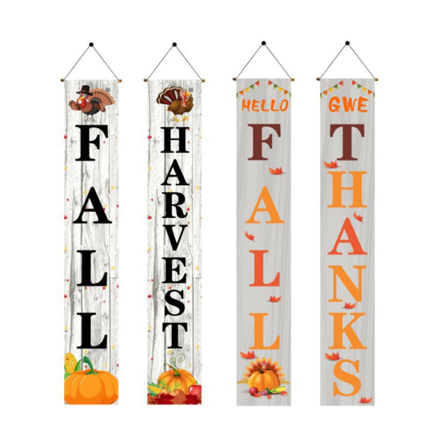 Custom Fall Banner Decoration Couplet 2