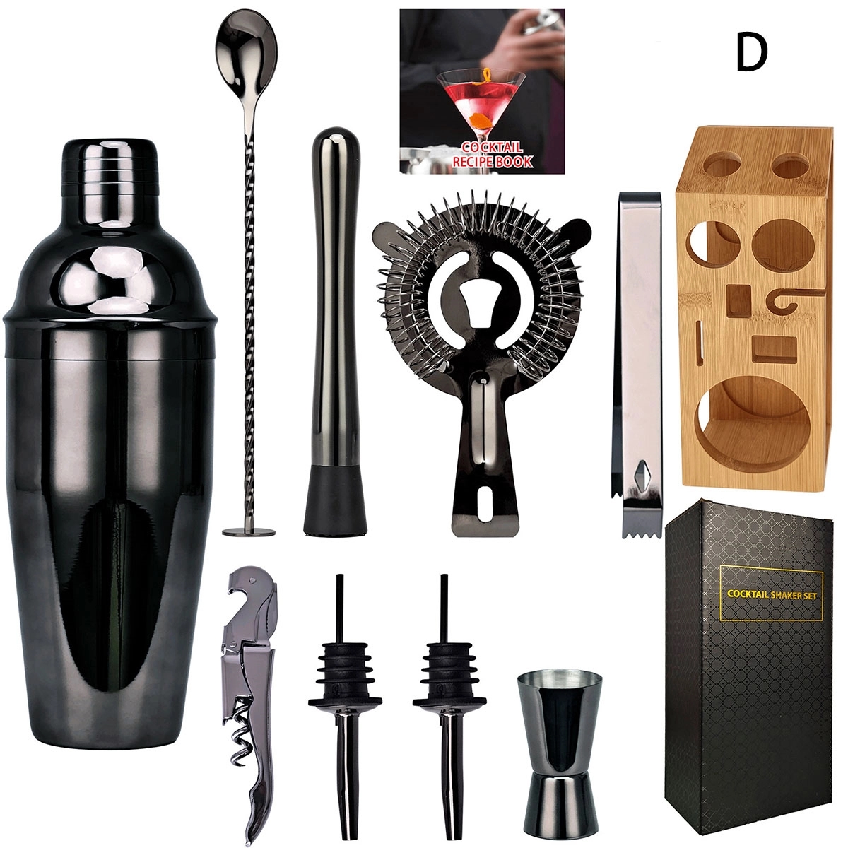10Pcs Cocktail Shaker Set 2