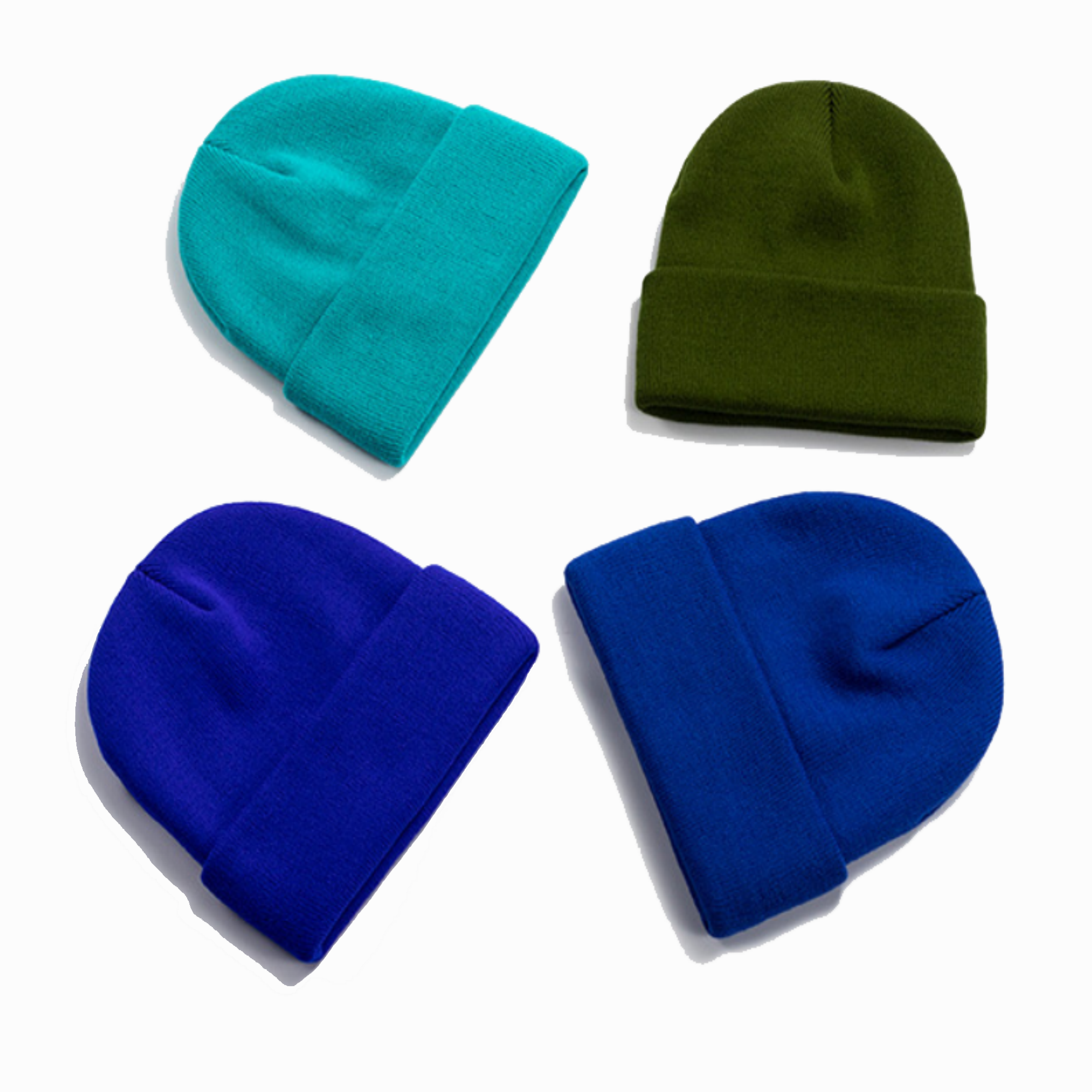 Full Color Pom Knitted Hat 6