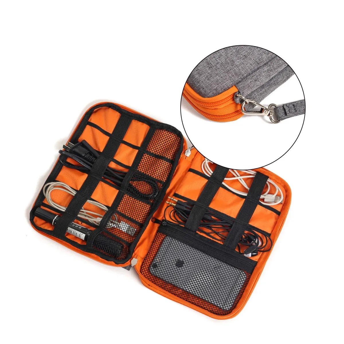 Travel Electronics Organizer Bag With Multiple Pockets 5