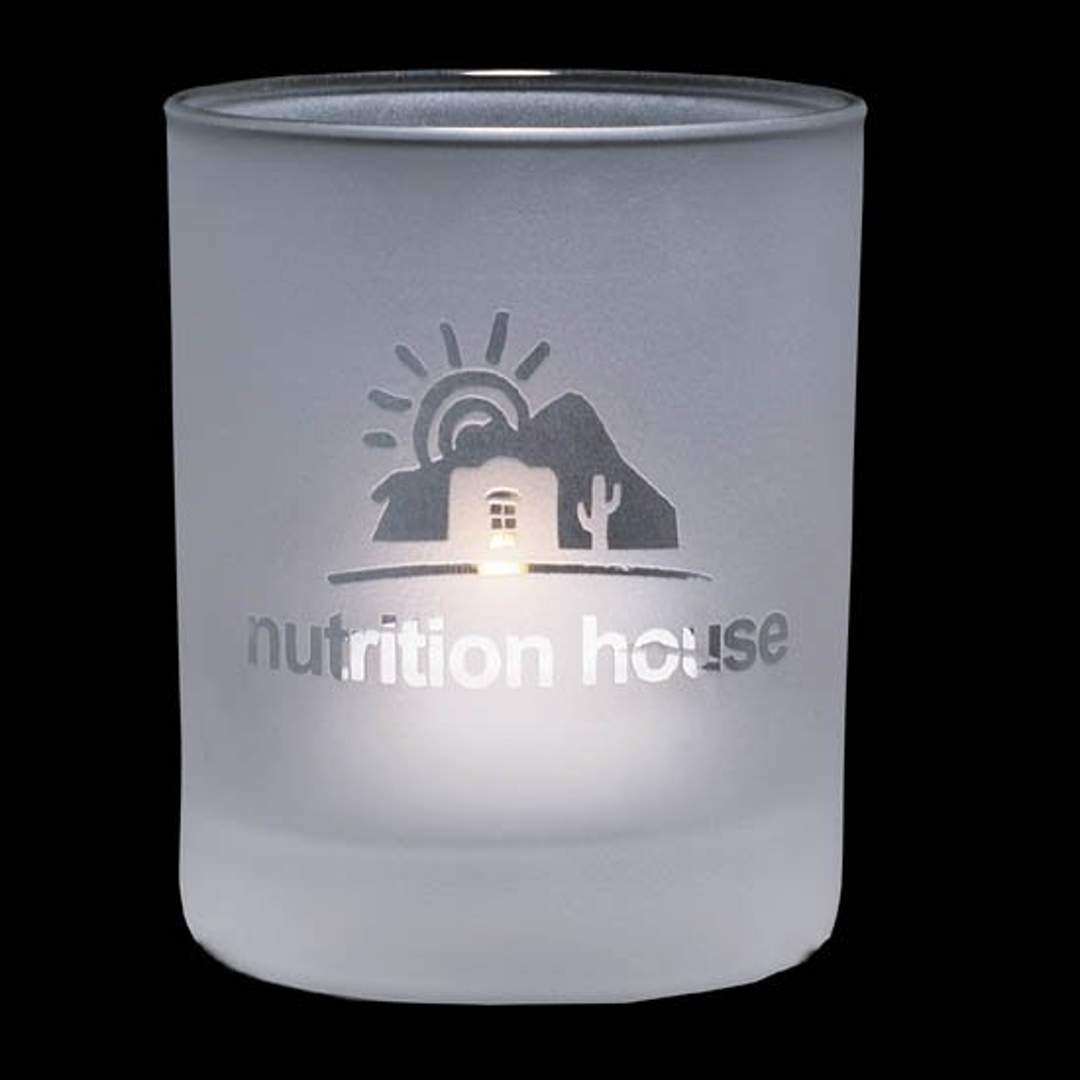 Evaton Frosted Candleholder